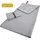 Sporthandtuch mit Reisverschluss 80 x 180 cm grau 2 St.