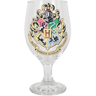 Paladone Harry Potter Hogwarts-Wappen Farbwechsel Trinkglas, mehrfarbig, 9 x 9 x 17 cm