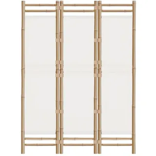 vidaXL Paravent Faltbar 120 cm Bambus und Canvas