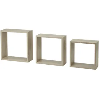 Dolle Wohnregale Dolle Würfelregal Frame 30 x 30 cm Eiche vintage 3er-Set