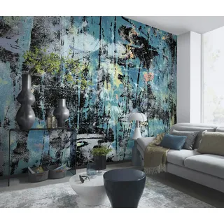 Fototapete FASHION FOR WALLS "Into the blue", blau (türkis), B:4m L:2,7m, Tapeten, Phthalate frei