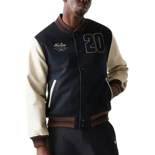 New Era Collegejacke Varsity College BRAND PATCHES schwarz XXL (62/64)