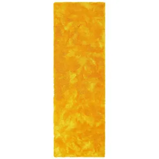 Bruno Banani Teppich Dana Teppich, besonders weich und kuschelig, Kundenliebling, rechteckig, Höhe: 30 mm, uni, Mikrofaser Teppiche, Wohnzimmer, Schlafzimmer, Esszimmer gelb rechteckig | 67 cm x 250 cm x 30 mm
