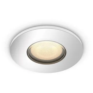 Philips Hue White Ambiance Adore Deckenspot rund, silber 1x250lm inkl. Dimmschalter, Bad-Beleuchtung, dimmbar, steuerbar via App, kompatibel mit Amazon Alexa (Echo, Echo Dot), alte Generation