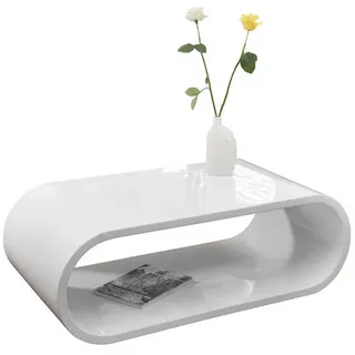 SalesFever Couchtisch Weiß MDF 120 x 40 x 60 cm