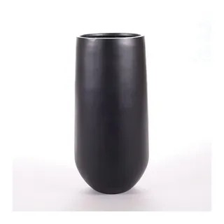 eleganteinrichten Pflanzkübel Ø 40 x 80 cm schwarz-matt