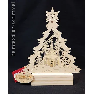 Mini LED-Schwibbogen Windlicht Lichtbogen Holzkranz WEIHNACHTEN Holzkunst Deko
