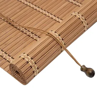 Bambusrollo Ohne Bohren Bambus Rollo Aussenbereich 40 50 60 70 80 90 100 110 120 140 160cm Bambus Jalousien Innen Sonnenschutz Wetterfest Bambus Raffrollo Für Fenster Und Türen(Carbonized A)