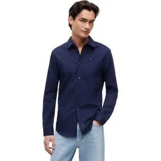Tommy Hilfiger Original Stretch Slim Fit Langarmhemd Black Iris L