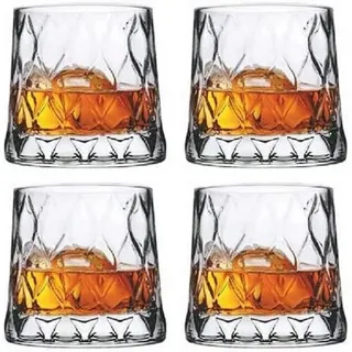 Pasabahce Leafy Old Fashioned Whiskyglas 0,3 l 4er-Set