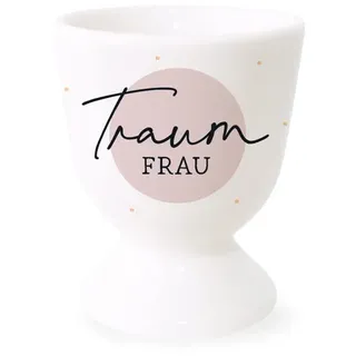 Grafik-Werkstatt Grafik Werkstatt Eierbecher mit Echtgold | Porzellan Becher | Traumfrau