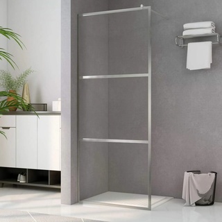 Homgoday Duschwand für Begehbare Dusche mit Klarem ESG-Glas 115x195 cm Duschabtrennung Walk in Dusche Duschtrennwand Duschkabine Duschtrennwand für Begehbare Duschen Modern Design