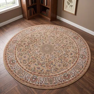 THEKO Dolna - 859 Wollteppich 240 x 240 cm Beige