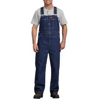 Dickies Herren-Latzhose, Indigo starr, 36W / 36L - 36W / 36L