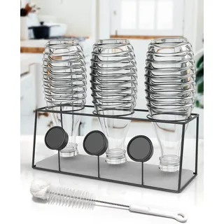 Abtropfgestell Flaschen Flaschenhalter Für Sodastream Duo Küche Soda Flaschen Ab