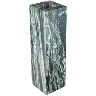 Grüne Marmor Vase, Serie Blumenvase, Deko, Wohnaccessoire, Naturstein, sehr massiv Marmor Unikat, Maße: 8 x 8 x 28 cm, Gewicht: ca.3,9kg