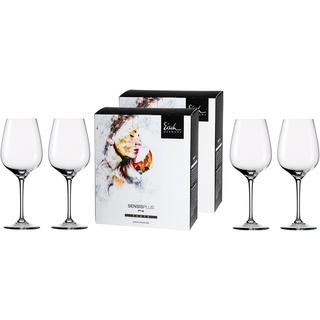 Eisch 4-teiliges Gläser-Set im farbigen Geschenkkarton, Superior SensisPlus, Spülmaschinenfest - Bordeauxgläser