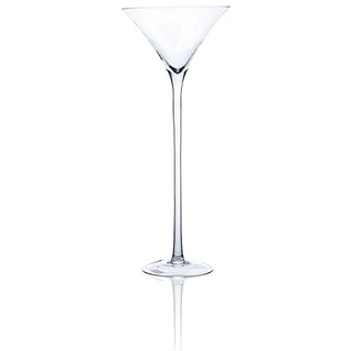 Sandra Rich XXL Martiniglas, Bodenvase auf Fuß H. 70cm Ø 30cm transparent rund