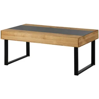 MASSIVMOEBEL24.DE Couchtisch Lindau Beige Wildeiche 120 x 65 x 45 cm