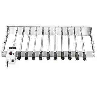 BBQ-Toro Drehspieß 70 x 27-40 cm Edelstahl Silber