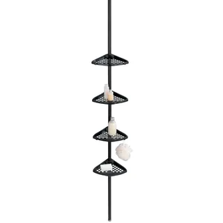 Wenko Teleskop-Regal Opal, (BT 19.50x26 cm) | schwarz - BT 19.50x26 cm