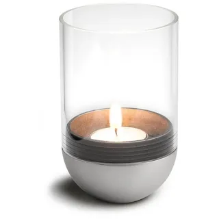 höfats Windlicht Gravity Candle Edelstahl/Glas Silber