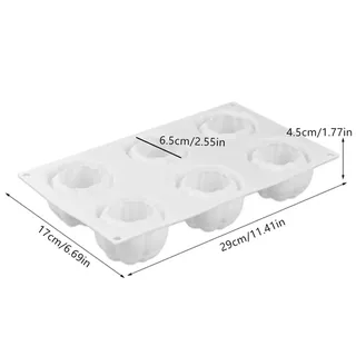 Silikon-kürbiskuchenform Mit 6 Mulden – Ideal Für Gebäck, Mousse Und Halloween-dekorationen