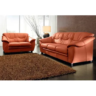 sit&more Couch 3-2 Garnitur Federkern 2-Sitzer + 3-Sitzer Rot