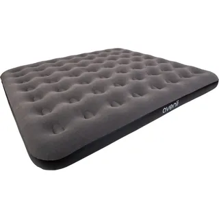 Avenli Luftbett Luftmatratze Camping für 2-3 Personen grau 203x183x22cm King-Size, (Gästebett aufblasbar Ideal als Reisebett oder Isomatte, 1-tlg., Campingmatratze ohne Pumpe), für Indoor und Outdoor mit beflockter Oberfläche grau|schwarz