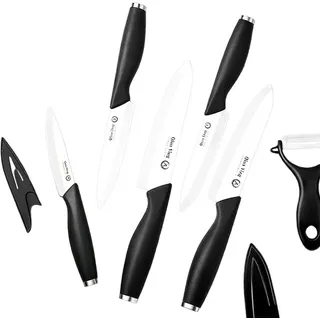 Plys Keramik-Messerset (5 Messer + Schäler) Küchenmesserset