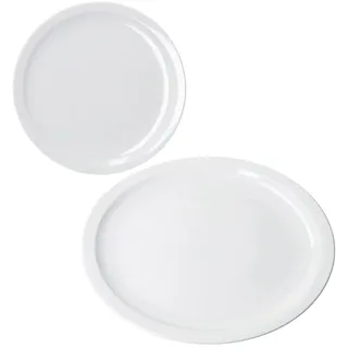 Mambocat Pizzateller Ø 30,5 cm weiß 2er Set