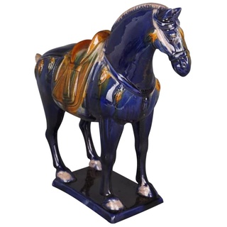 HOMSFOU Antikes Pferd, Statue, chinesisches Porzellan, Pferd, Skulptur, Sammlerstück, Fengshui, Pferd, Figur, Ornament für Geschenk, Heimbüro Dekor