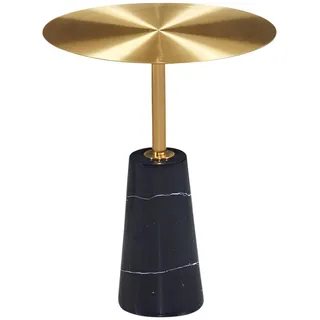 Xlmoebel Beistelltisch Goldener Designertisch aus hochwertigem Material für elegantes Wohnen (1-St., Beistelltisch), Hergestellt in Europa goldfarben