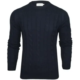 Xact Herren Strickpullover mit Zopfmuster – Warmer Rundhalspullover für Herbst & Winter, Weich & Atmungsaktiv - XXL