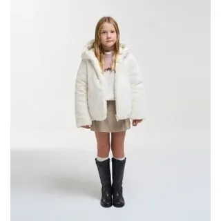 Colmar für Mädchen. 34000083E Wendbarer Mantel mit echtem Fellbesatz, beige (16años= 176cm), Weiß, Lässig, Polyester, Kinderbekleidung