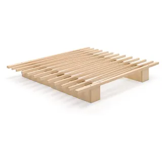 Tojo V Bett 90 - 180 x 23 cm Buche
