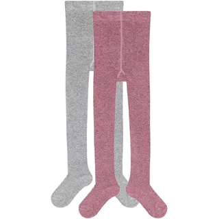 s.Oliver 2er Pack s.Oliver Essentials Organic Strumpfhosen Kinder 4500 - heather rose melange+l.grey 134/146