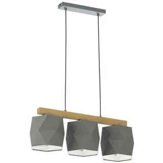 famlights Pendelleuchte famlights, Pendelleuchte Henriette in Grau 3xE27 grau