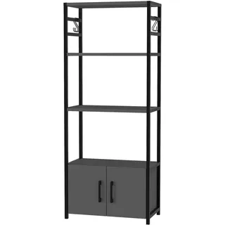 [en.casa] Küchenregal Arhuni 139 x 56 x 30 cm Anthrazit