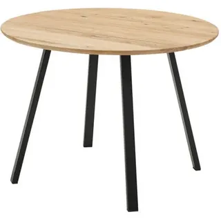 Stella Trading Nils Ø 110 cm Eiche braun/schwarz