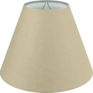 Wogati® Premium Lampenschirm | Größe: M | Farbe: Beige | E14 | konisch | Baumwolle | für Stehlampen, Hängelampen, Tischlampen, Deckenlampen