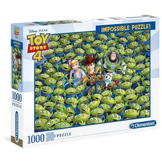 Clementoni® Puzzle Impossible Puzzle Aliens (1000 Teile) - Toy Story 4, 1000 Puzzleteile