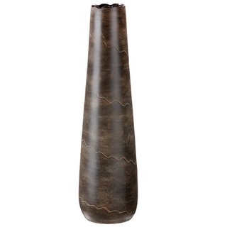 GILDE Dekovase GILDE Vase Wave - braun - H. 70cm x D. 19cm braun