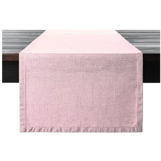 PROFLAX Tischläufer Tischläufer Proflax Leinen rose 50x150 cm, gewebt rosa