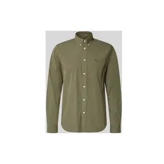 Regular Fit Freizeithemd mit Button-Down-Kragen, Oliv, XXL