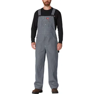 Dickies Herren Latzhose Hickory Bib Overall, Mehrfarbig (Hickory Stripe), 30 /L32 (Herstellergröße: 30/32) - 30W / 32L
