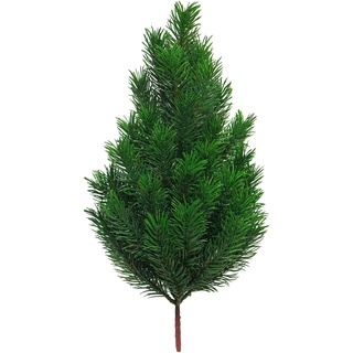 Flora-Seta künstlicher Tannenbaum / Tannenbusch (am Drahtstiel (Modell 2)), Grün