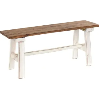DESIGN DELIGHTS Sitzbank Anzio Weiß 90 x 39 x 26 cm
