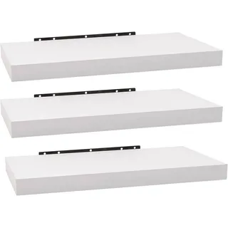 Woltu Wandregal 40 x 22,9 x 3,8 cm Weiß