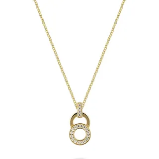 JETTE Silberkette JETTE Damen-Kette 925er Silber, recycelt Zirkonia, SWING gelb|goldfarben
